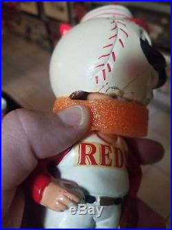 Vintage 1960's MLB Cincinnati Reds Mascot Bobble Head Rare with original box