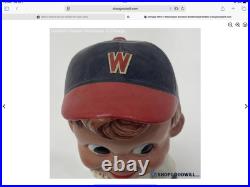 Vintage 1960's MLB WASHINGTON SENATORS JAPAN NODDER BOBBLHEAD #16100