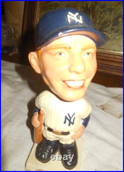Vintage 1960's Mickey Mantle Bobblehead/Nodder / New York Yankees / White Base