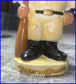 Vintage 1960's Mickey Mantle Bobblehead Round White Base New Yankees Muscles