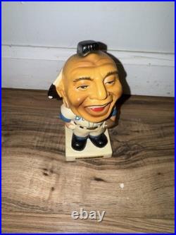 Vintage 1960's Milwaukee Braves White Base Bobblehead Nodder Baseball