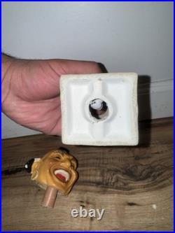 Vintage 1960's Milwaukee Braves White Base Bobblehead Nodder Baseball