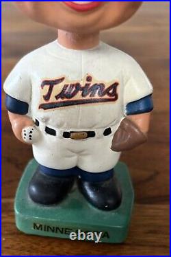 Vintage 1960's Minnesota Twins Bobblehead Green Square