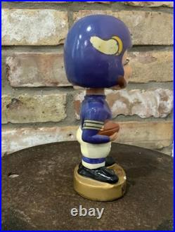 Vintage 1960's Minnesota Vikings NFL Gold Base Football Nodder Bobblehead Vintage 1960's Minnesota Vikings NFL Gold Base Football Nodder Bobblehead