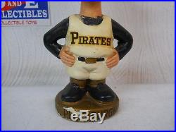 Vintage 1960's Mlb Pittsburgh Pirates Mascot Japan Bobblehead Round Base Sports