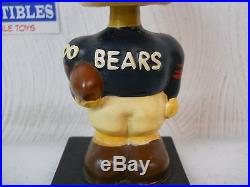 Vintage 1960's NFL Chicago Bears Japan Bobblehead Nodder Wood Square Base