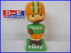 Vintage 1960's NFL Green Bay Packers Japan Bobblehead Nodder Square Base