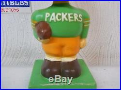 Vintage 1960's NFL Green Bay Packers Japan Bobblehead Nodder Square Base