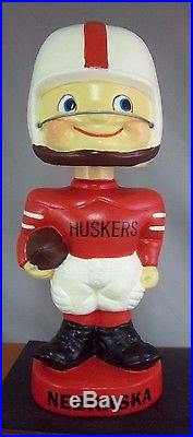 Vintage 1960's Nebraska Corn Huskers BIG TEN series Nodder bobbing bobble head