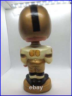 Vintage 1960's New Orleans Saints Football Gold Base Nodder BobbleheadRESTORED