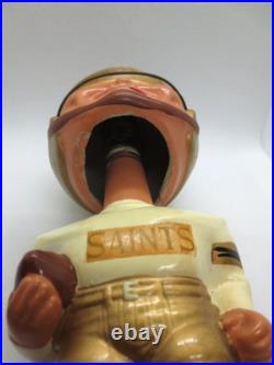 Vintage 1960's New Orleans Saints Football Gold Base Nodder BobbleheadRESTORED