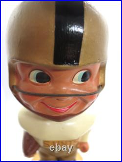 Vintage 1960's New Orleans Saints Football Gold Base Nodder BobbleheadRESTORED