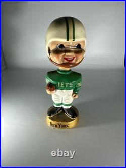 Vintage 1960's New York Jets Bobblehead Nodder NFL Memorabilia Rare Good Cond