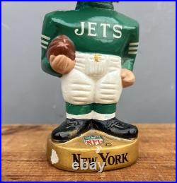 Vintage 1960's New York Jets Gold Base Bobblehead Pro Novelty Chicago Japan