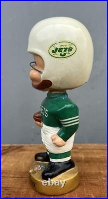 Vintage 1960's New York Jets Gold Base Bobblehead Pro Novelty Chicago Japan