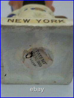 Vintage 1960's New York Mets Bobble Head Nodder White Square Base RARE