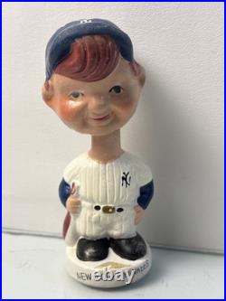 Vintage 1960's New York Yankees Mini Bobblehead Nodder Japan 5 AS IS Repair