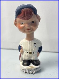 Vintage 1960's New York Yankees Mini Bobblehead Nodder Japan 5 AS IS Repair