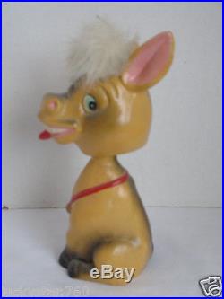 Vintage 1960's Nodder Bobblehead Donkey Original Sticker