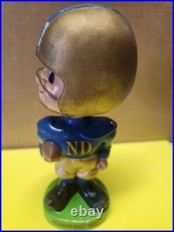 Vintage 1960's Notre Dame Fighting Irish Bobble Head 7 1/2 Japan Must See Vintage 1960's Notre Dame Fighting Irish Bobble Head 7 1/2 Japan Must See