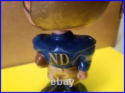 Vintage 1960's Notre Dame Fighting Irish Bobble Head 7 1/2 Japan Must See Vintage 1960's Notre Dame Fighting Irish Bobble Head 7 1/2 Japan Must See