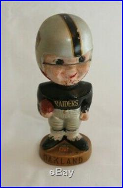 Vintage 1960's Oakland Raiders Bobblehead Bobble Head Nodder Gold Base NFL Japan
