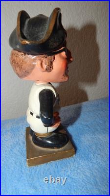 Vintage 1960's PITTSBURGH PIRATES Bobblehead Nodder Patch Scar Square Base