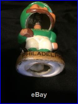 Vintage 1960's Philadelphia Eagles My Hero Kissing Bobblehead Nodder Gold Base
