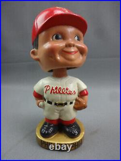 Vintage 1960's Philadelphia Phillies Bobblehead Gold Base MLB Nodder VG/EX cond