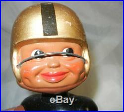 Vintage 1960's Pittsburgh Steelers Black Face Bobble Head Nodder Toes Up Rare
