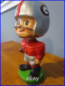 Vintage 1960's SEC Georgia Bulldogs Toes Up Football Bobblehead NodderCUSTOM