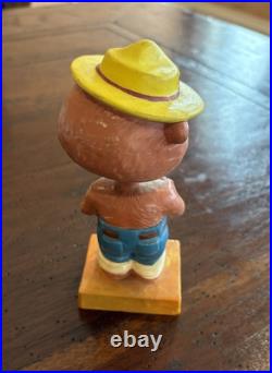 Vintage 1960's SMOKEY BEAR Bobblehead Nodder Japan Prevent Forest Fires