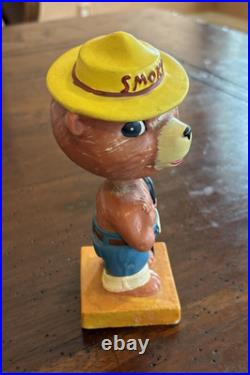 Vintage 1960's SMOKEY BEAR Bobblehead Nodder Japan Prevent Forest Fires