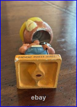 Vintage 1960's SMOKEY BEAR Bobblehead Nodder Japan Prevent Forest Fires
