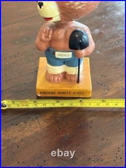 Vintage 1960's SMOKEY BEAR Bobblehead Nodder Japan Prevent Forest Fires