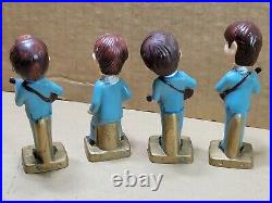 Vintage 1960's The Beatles Bobblehead Figures Hong Kong Great Shape Nice Display