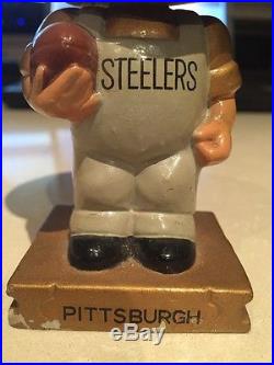 Vintage 1960's bobble Pittsburgh Steelers Kissing bobblehead nodder