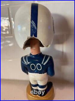 Vintage 1960s Baltimore Colts Bobblehead Nodder 1965 Gold Base Japan