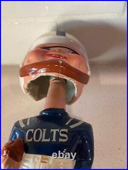 Vintage 1960s Baltimore Colts Bobblehead Nodder 1965 Gold Base Japan