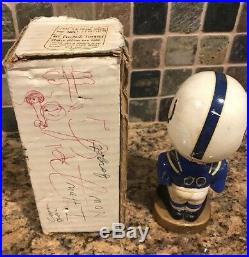 Vintage 1960s Baltimore Colts NFL Bobblehead With Box 1968. Made In Japan