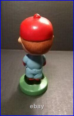 Vintage 1960s Baseball Nodder Bobblehead Red Hat Made In Japan