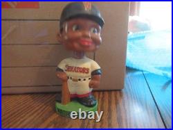 Vintage 1960s Black Boy Washington Senators bobblehead Green Base Japan