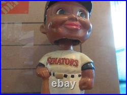Vintage 1960s Black Boy Washington Senators bobblehead Green Base Japan