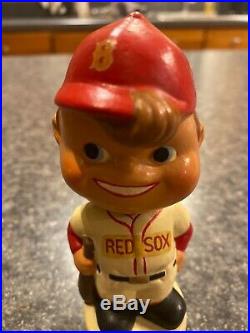 Vintage 1960s Boston Red Sox Mini Moon Face Nodder Bobblehead. RARE