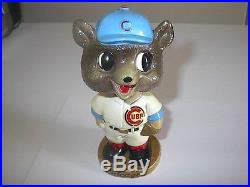 Vintage 1960s Chicago Cubs Gold Base Baseball Bobble Head Nodder Bobblehead