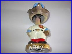 Vintage 1960s Chicago Cubs Gold Base Baseball Bobble Head Nodder Bobblehead