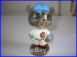 Vintage 1960s Chicago Cubs Gold Base Baseball Bobble Head Nodder Bobblehead