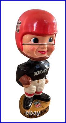 Vintage 1960s Cincinnati Bengals Bobblehead Doll Sports Specialties High Grade