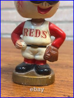 Vintage 1960s Cincinnati Reds Mascot Bobblehead Nodder Gold Base Series Vintage 1960s Cincinnati Reds Mascot Bobblehead Nodder Gold Base Series