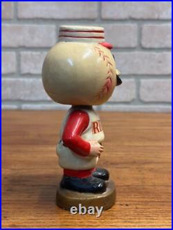 Vintage 1960s Cincinnati Reds Mascot Bobblehead Nodder Gold Base Series